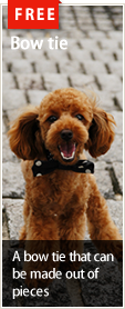 Free dog wear patterns : Bow tie